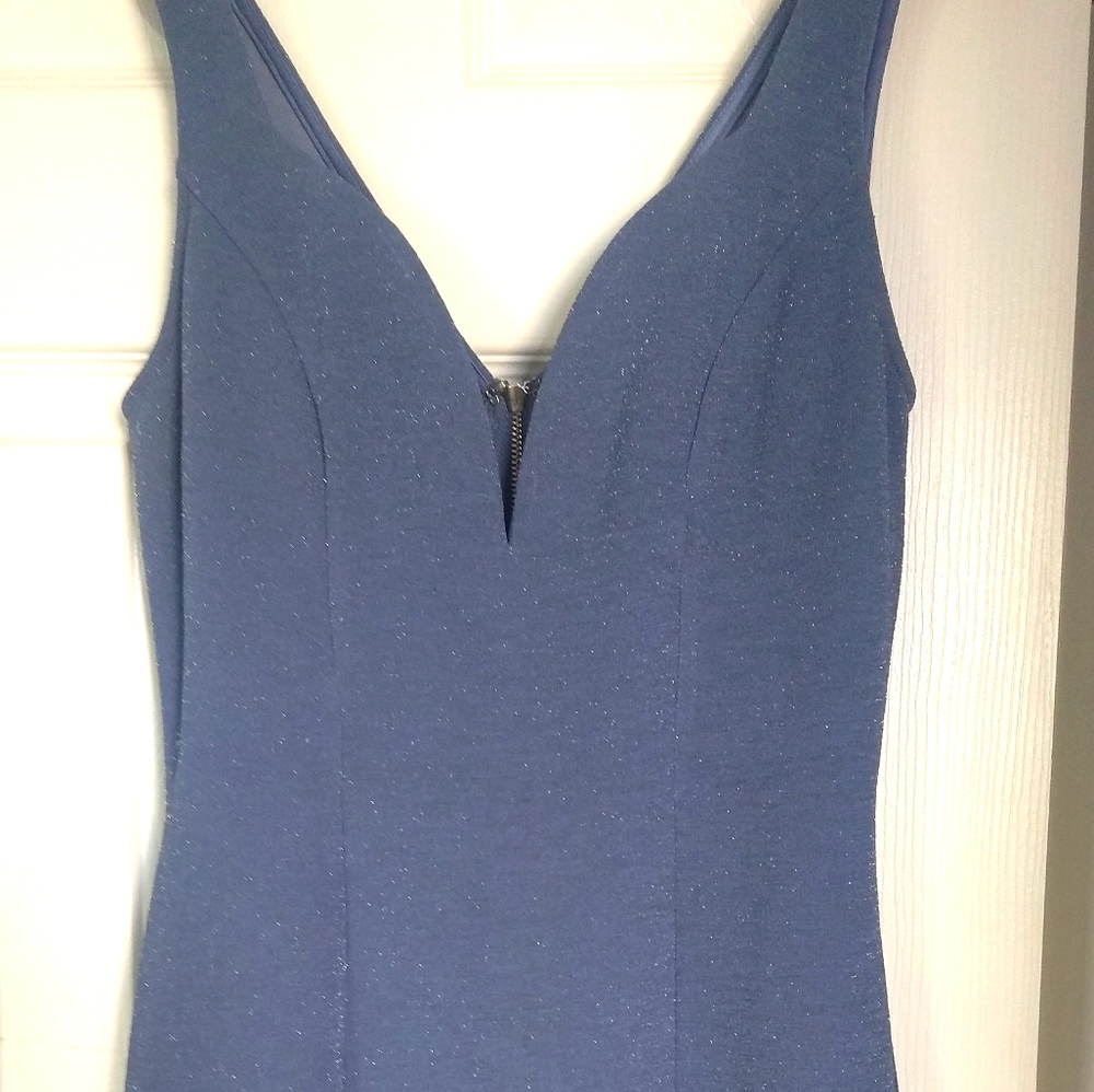 Shimmering Blue Evening Dress
